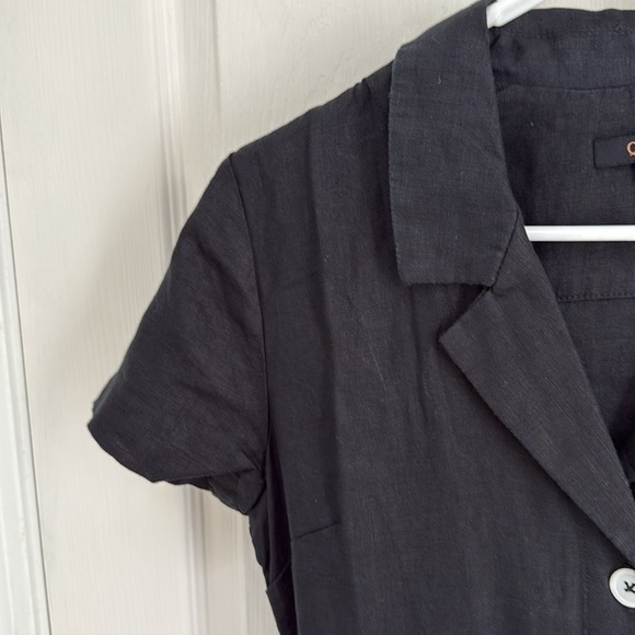 Quince 100% European Linen Button Front Dress - Picture 5 of 9